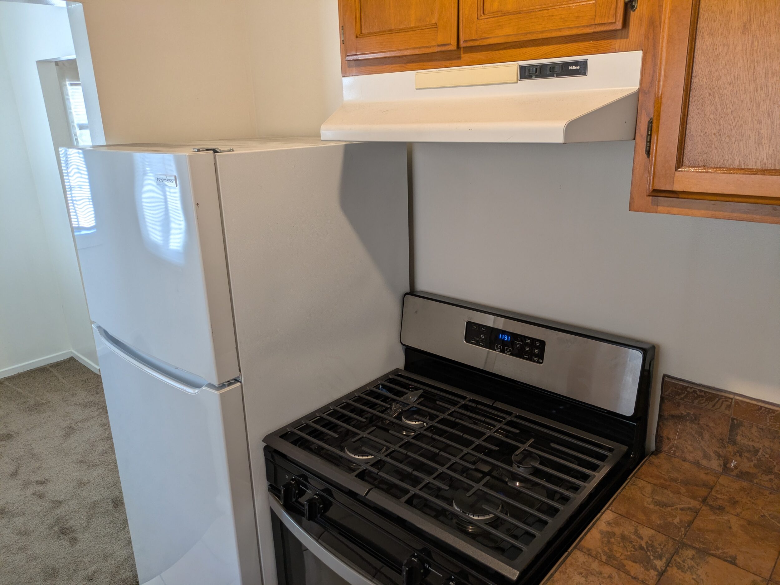 Kitchen. New stove and new refrigerator included.
