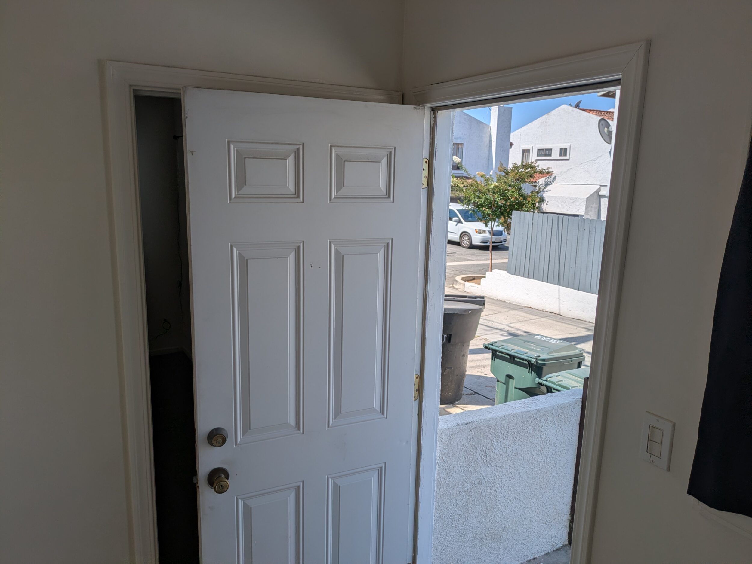 Utility room back door
